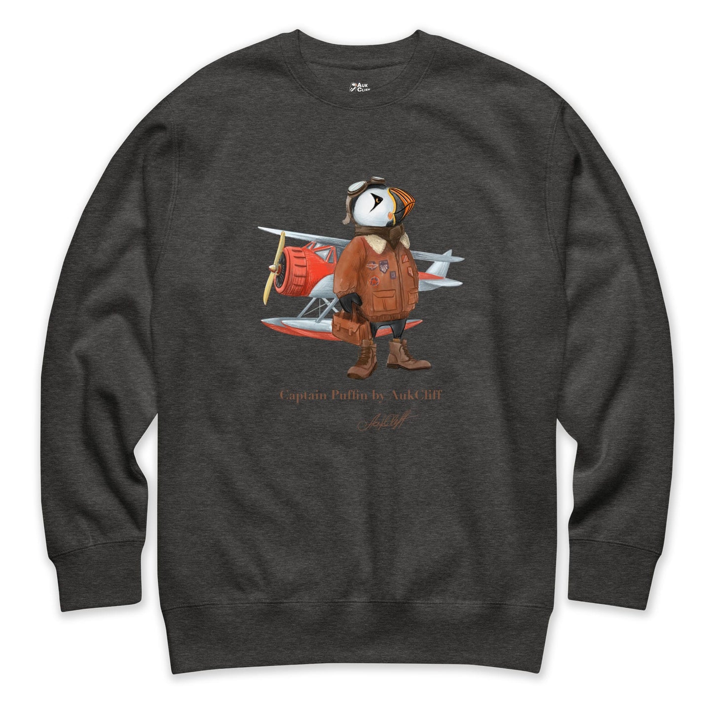AukCliff Captain Puffin Sweatshirt Captain Puffin™ Bush Pilot Sweatshirt