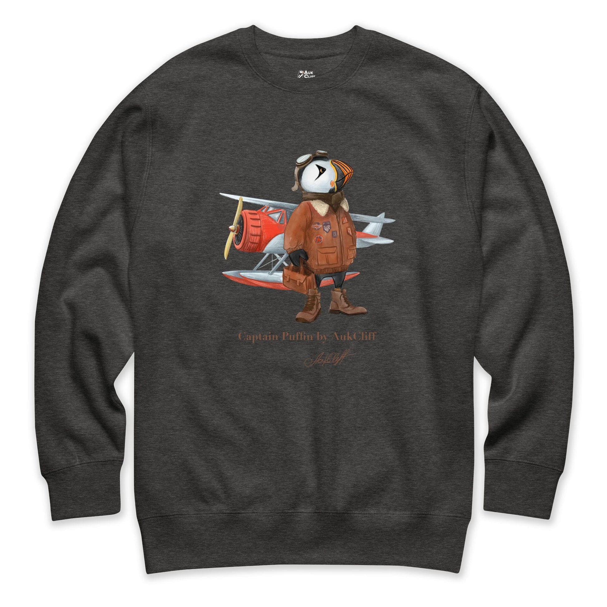 AukCliff Captain Puffin Sweatshirt Captain Puffin™ Bush Pilot Sweatshirt
