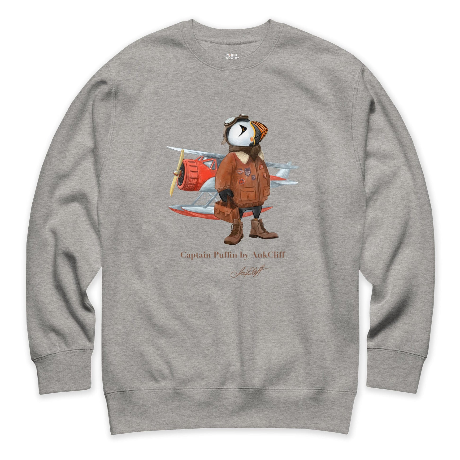 AukCliff Captain Puffin Sweatshirt Captain Puffin™ Bush Pilot Sweatshirt