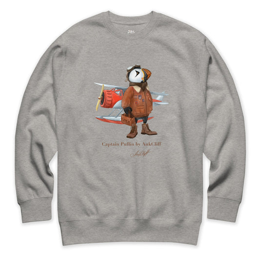 AukCliff Captain Puffin Sweatshirt Captain Puffin™ Bush Pilot Sweatshirt