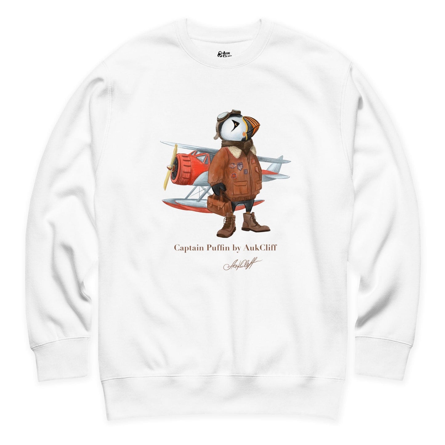 AukCliff Captain Puffin Sweatshirt Captain Puffin™ Bush Pilot Sweatshirt