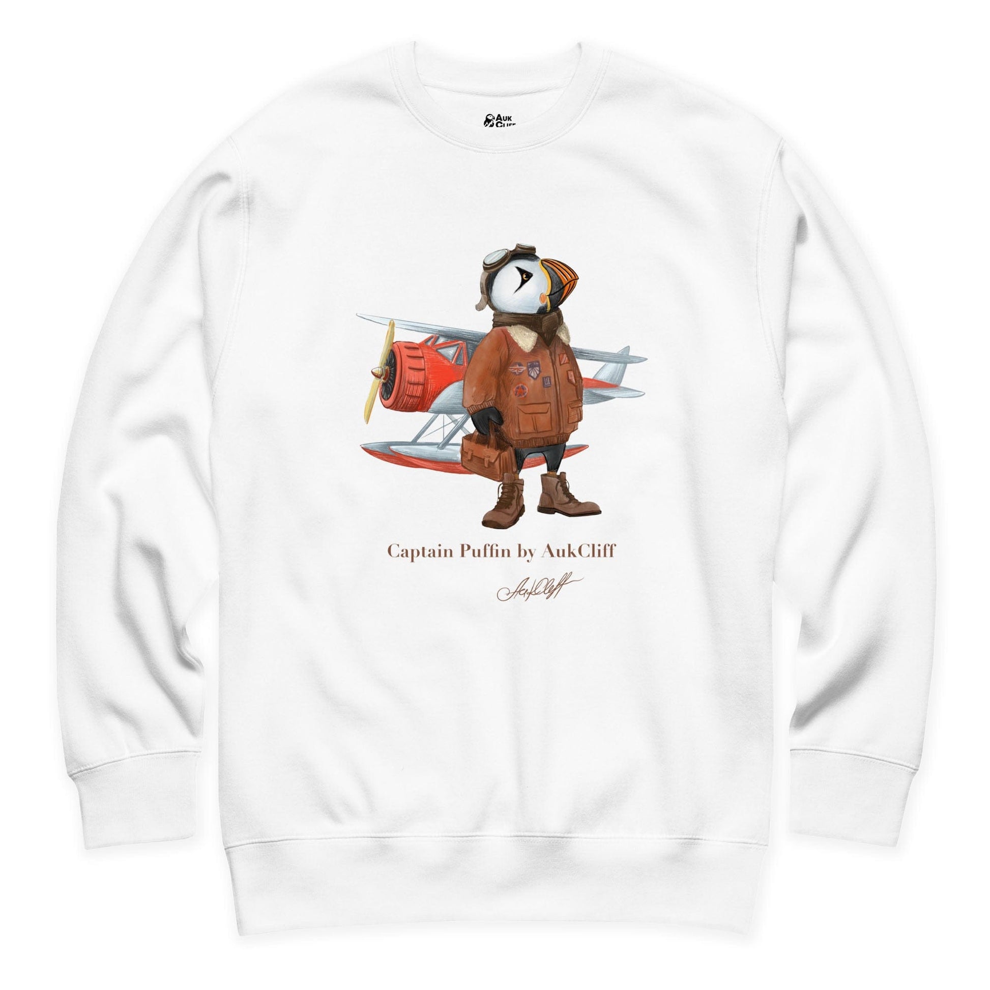 AukCliff Captain Puffin Sweatshirt Captain Puffin™ Bush Pilot Sweatshirt