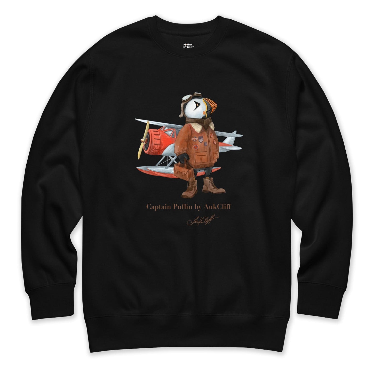AukCliff Captain Puffin Sweatshirt Captain Puffin™ Bush Pilot Sweatshirt