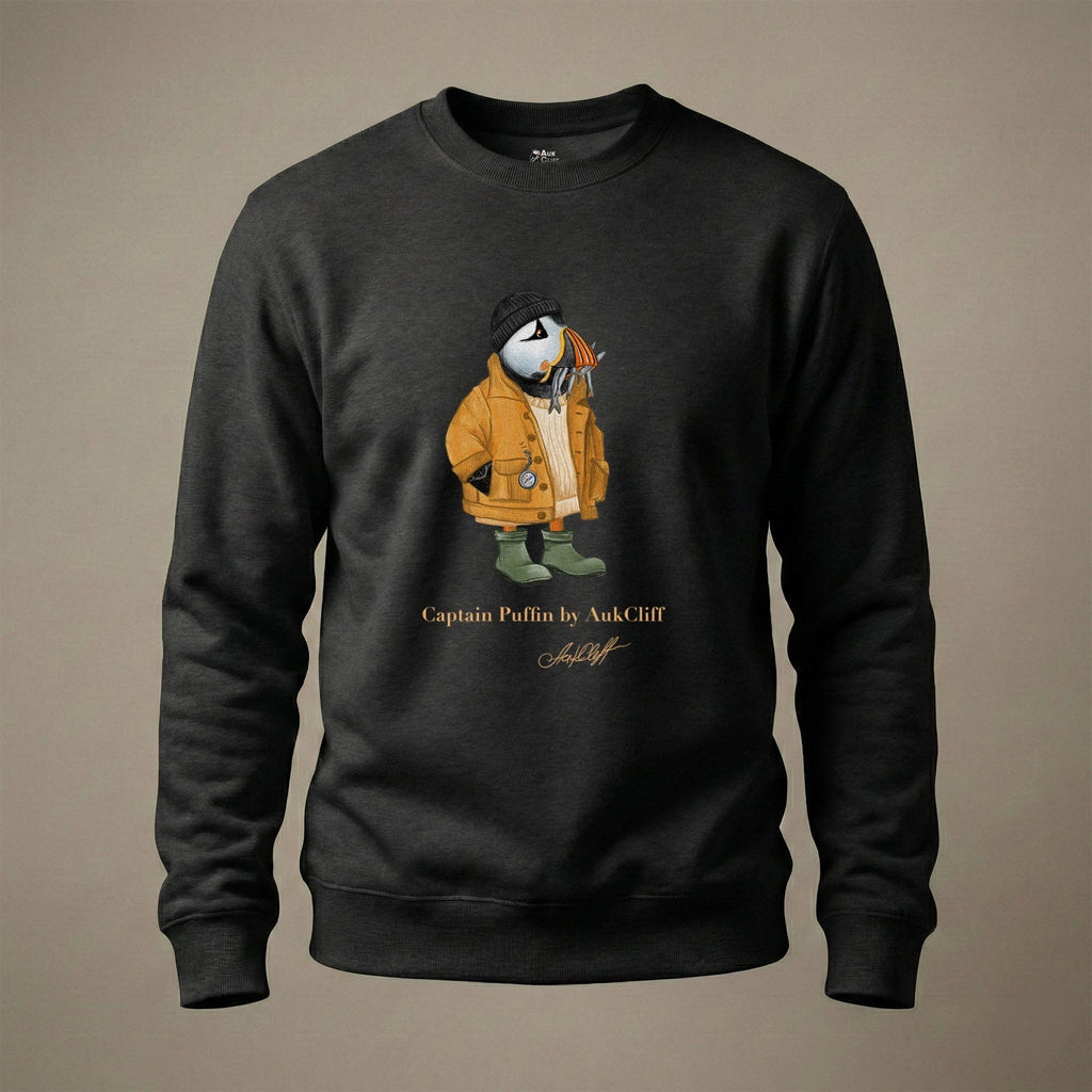 AukCliff Captain Puffin Sweatshirt Captain Puffin™ Sailor “Catch of the Day” Sweatshirt