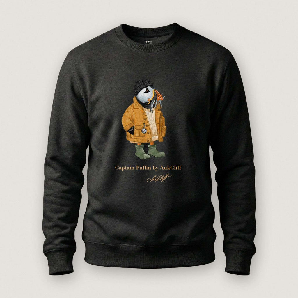 AukCliff Captain Puffin Sweatshirt Captain Puffin™ Sailor “Catch of the Day” Sweatshirt