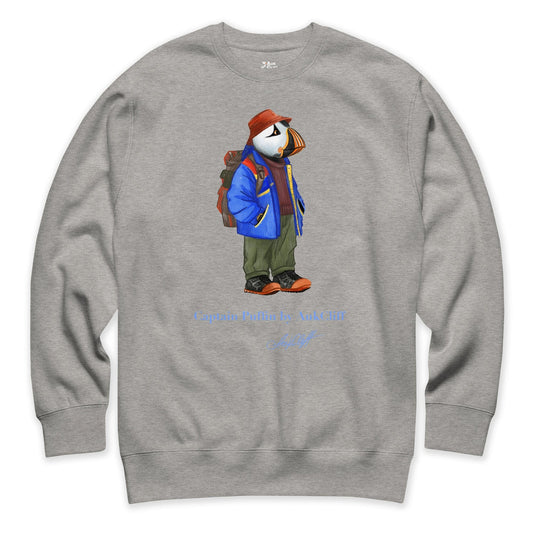 AukCliff Captain Puffin Sweatshirt Carbon Grey / S Captain Puffin™ 90’s Outdoor Style Sweatshirt