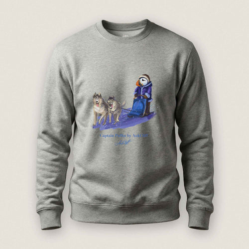 AukCliff Captain Puffin Sweatshirt Carbon Grey / S Captain Puffin™ Arctic Dog Sledder Sweatshirt