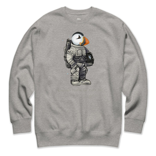 AukCliff Captain Puffin Sweatshirt Carbon Grey / S Captain Puffin™ Astronaut Sweatshirt