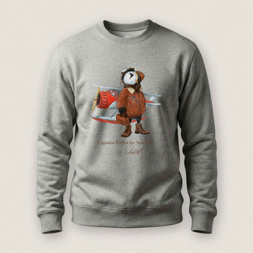 AukCliff Captain Puffin Sweatshirt Carbon Grey / S Captain Puffin™ Bush Pilot Sweatshirt