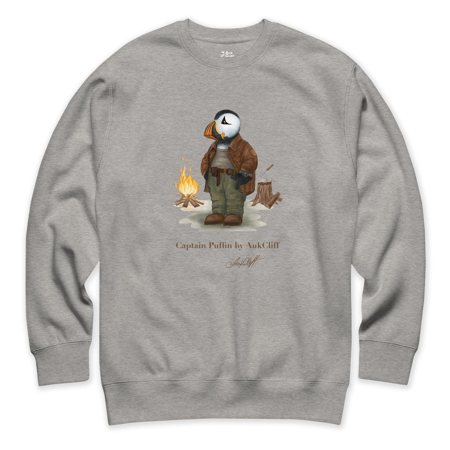 AukCliff Captain Puffin Sweatshirt Carbon Grey / S Captain Puffin™ Bushcraft Sweatshirt
