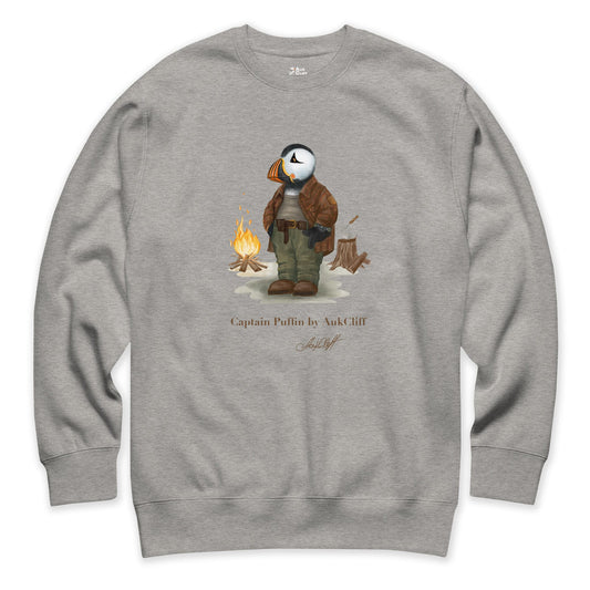 AukCliff Captain Puffin Sweatshirt Carbon Grey / S Captain Puffin™ Bushcraft Sweatshirt