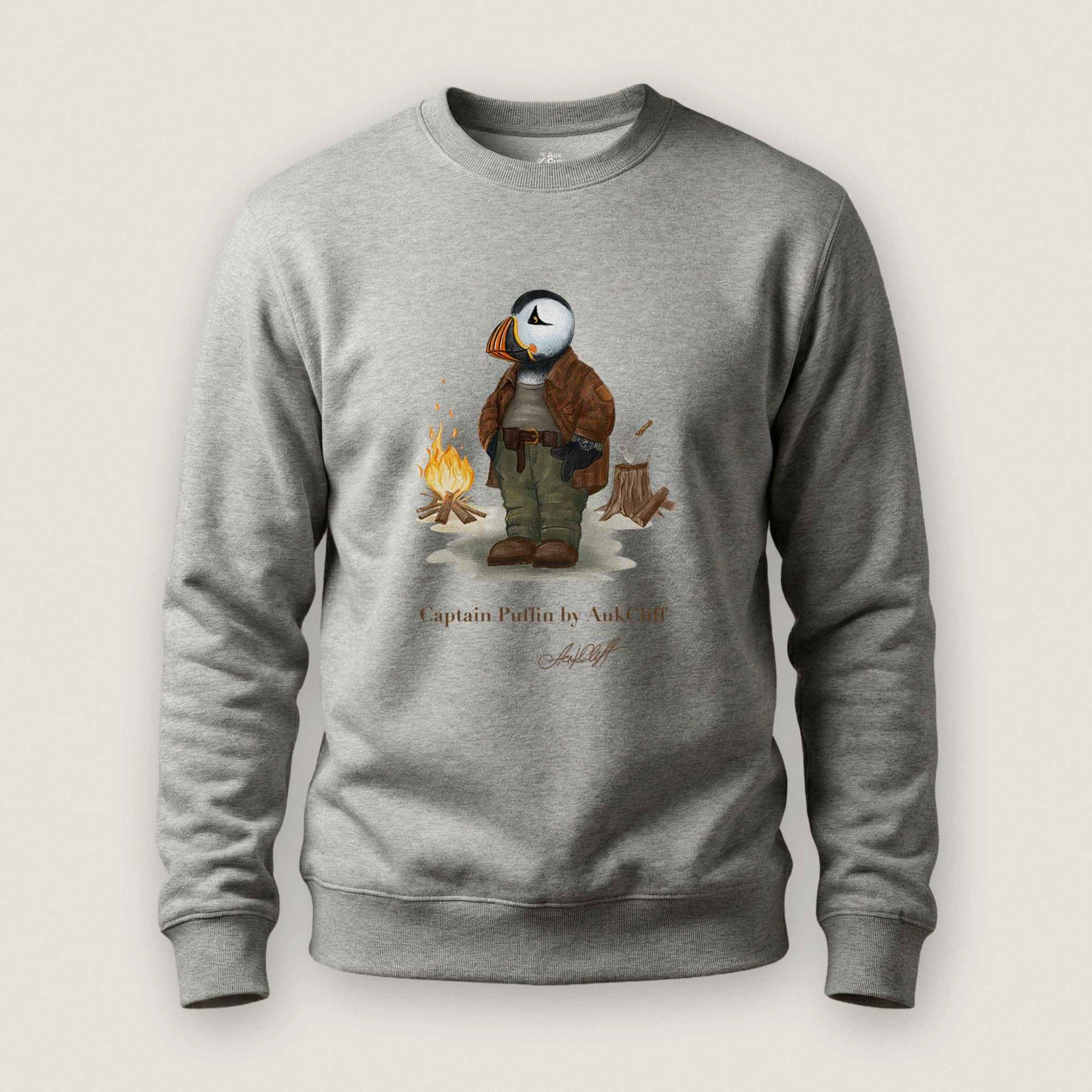 AukCliff Captain Puffin Sweatshirt Carbon Grey / S Captain Puffin™ Bushcraft Sweatshirt