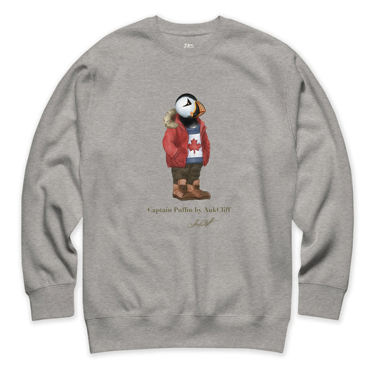 AukCliff Captain Puffin Sweatshirt Carbon Grey / S Captain Puffin™ “Canada Trail Giver” Sweatshirt