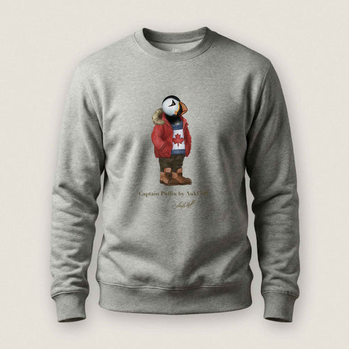 AukCliff Captain Puffin Sweatshirt Carbon Grey / S Captain Puffin™ “Canada Trailkeeper” Sweatshirt