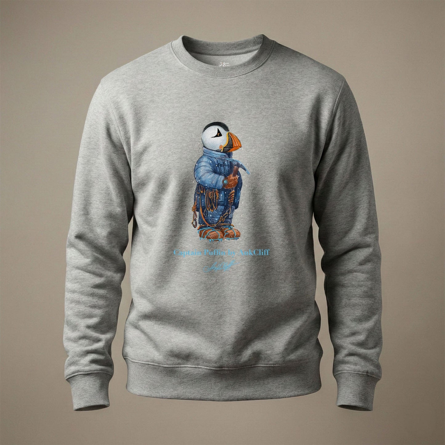 AukCliff Captain Puffin Sweatshirt Carbon Grey / S Captain Puffin™ Everest Expedition Sweatshirt