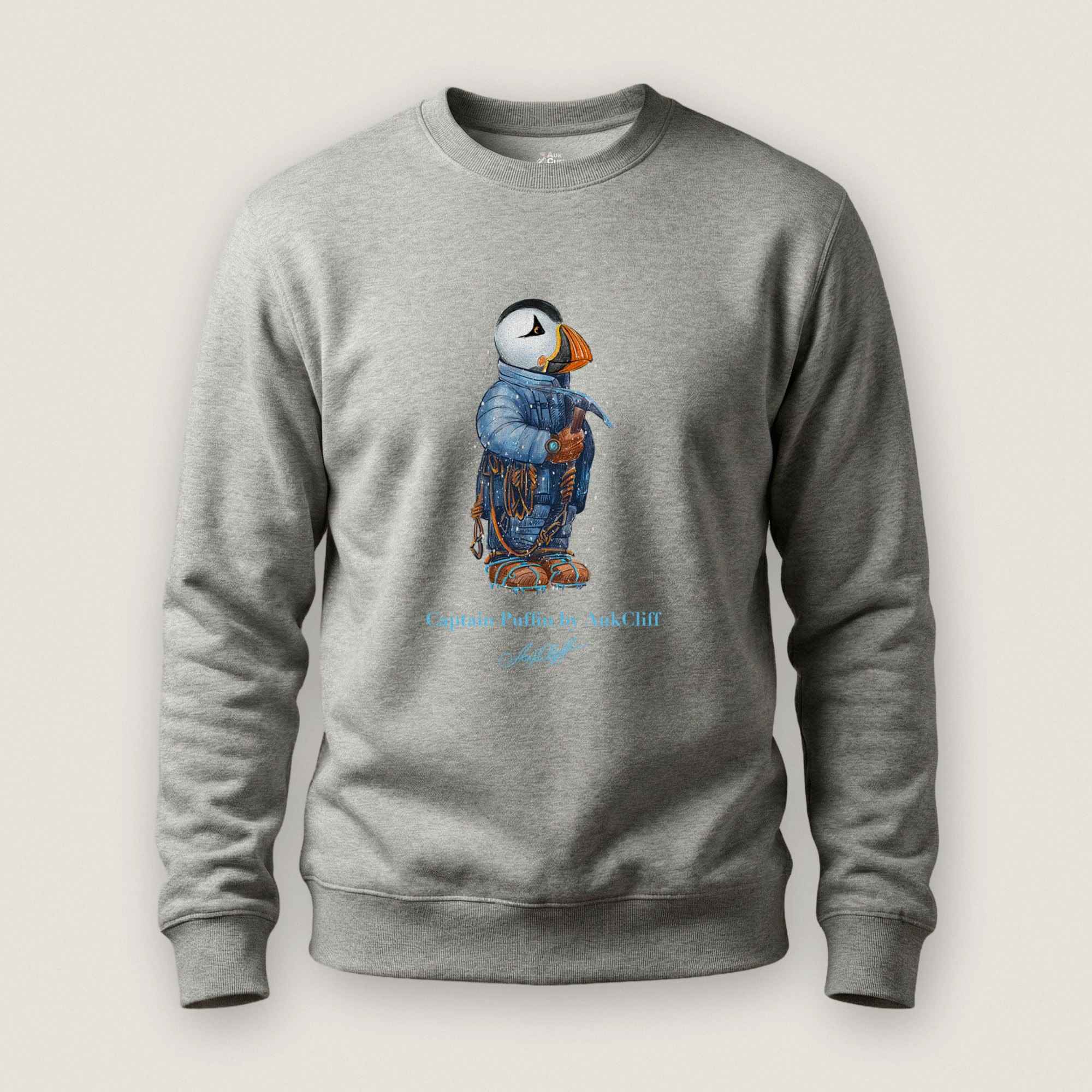 AukCliff Captain Puffin Sweatshirt Carbon Grey / S Captain Puffin™ Everest Expedition Sweatshirt