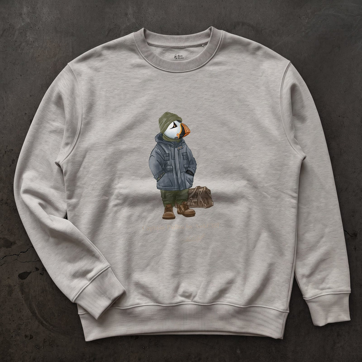 AukCliff® Captain Puffin Sweatshirt Carbon Grey / S Captain Puffin™ “Expedition Scout” Sweatshirt