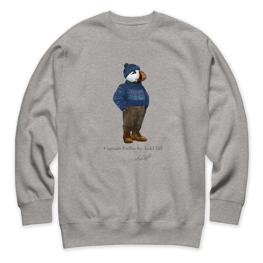 AukCliff Captain Puffin Sweatshirt Carbon Grey / S Captain Puffin™ “Faroe Islands Fisherman” Sweatshirt