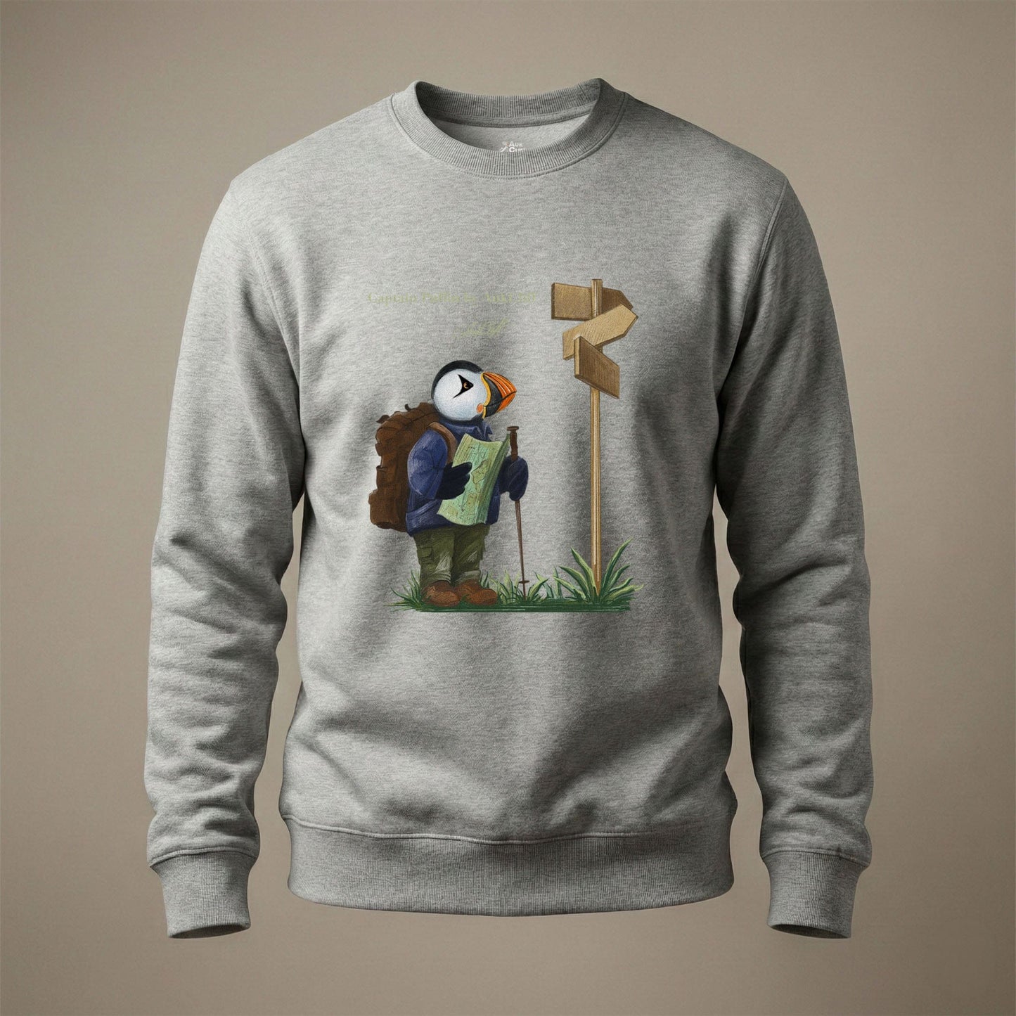 AukCliff Captain Puffin Sweatshirt Carbon Grey / S Captain Puffin™ Hiker Sweatshirt
