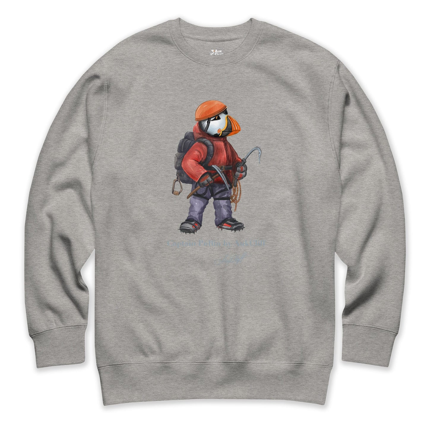 AukCliff Captain Puffin Sweatshirt Carbon Grey / S Captain Puffin™ Ice Climber Sweatshirt