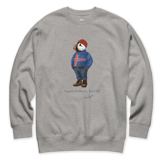 AukCliff Captain Puffin Sweatshirt Carbon Grey / S Captain Puffin™ “Iceland Wanderer” Sweatshirt
