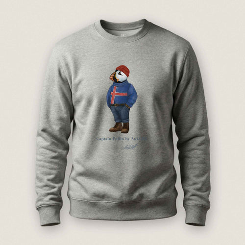 AukCliff Captain Puffin Sweatshirt Carbon Grey / S Captain Puffin™ “Iceland Wanderer” Sweatshirt