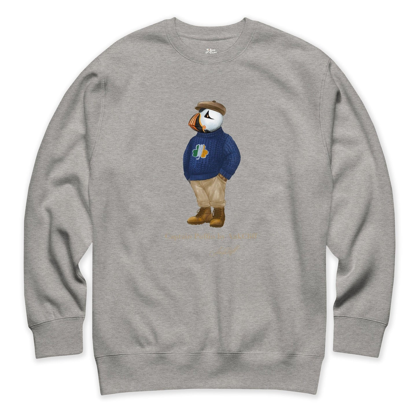 AukCliff Captain Puffin Sweatshirt Carbon Grey / S Captain Puffin™ “Irish Trailkeeper” Sweatshirt