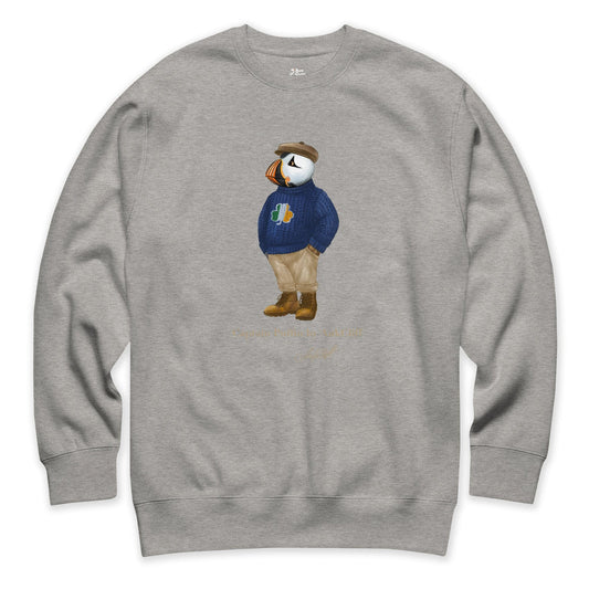 AukCliff Captain Puffin Sweatshirt Carbon Grey / S Captain Puffin™ “Irish Trailkeeper” Sweatshirt