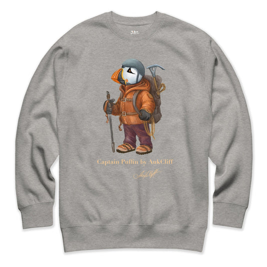 AukCliff Captain Puffin Sweatshirt Carbon Grey / S Captain Puffin™ Mountaineer Sweatshirt