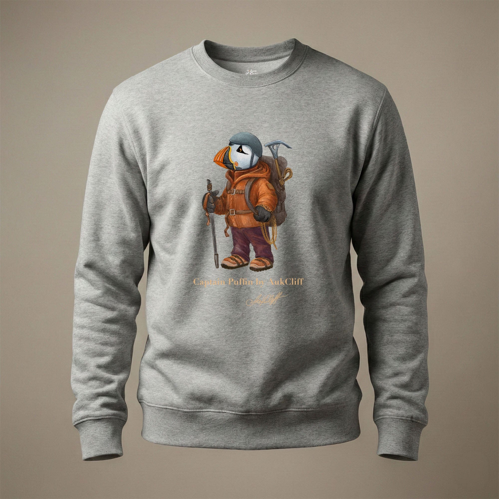 AukCliff Captain Puffin Sweatshirt Carbon Grey / S Captain Puffin™ Mountaineer Sweatshirt