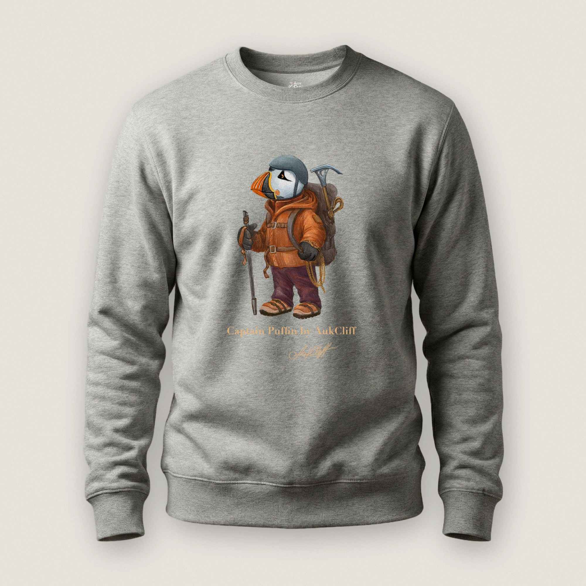 AukCliff Captain Puffin Sweatshirt Carbon Grey / S Captain Puffin™ Mountaineer Sweatshirt
