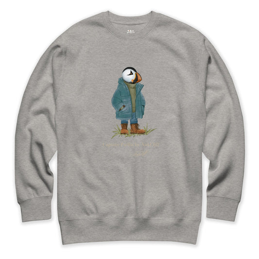 AukCliff® Captain Puffin Sweatshirt Carbon Grey / S Captain Puffin™ “Nordic Trailkeeper” Sweatshirt