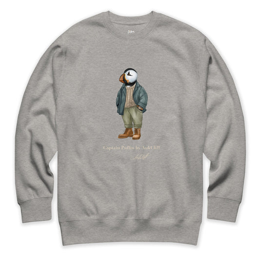 AukCliff® Captain Puffin Sweatshirt Carbon Grey / S Captain Puffin™ “Outdoor Heritage” Sweatshirt