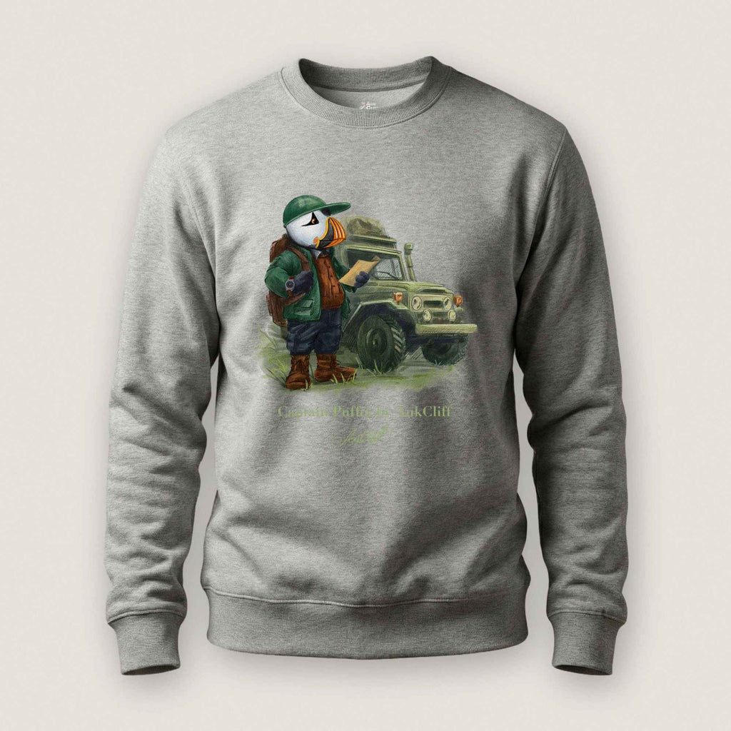 AukCliff Captain Puffin Sweatshirt Carbon Grey / S Captain Puffin™ Overland Explorer Sweatshirt