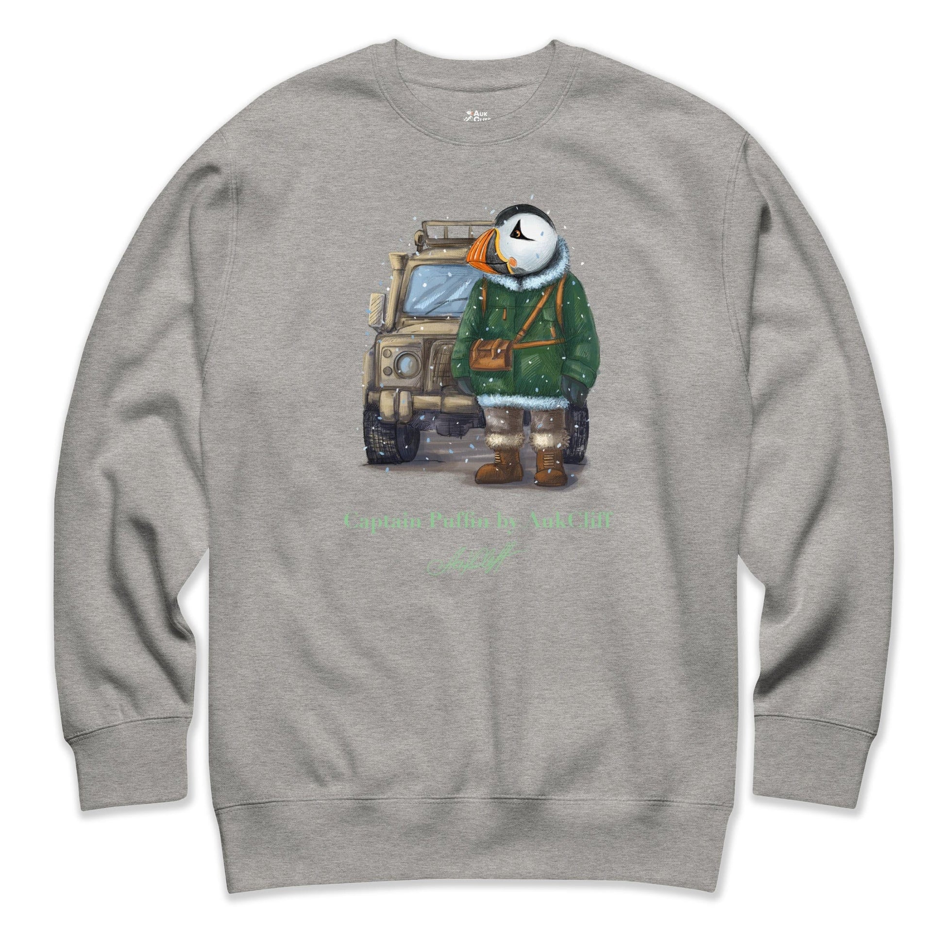 AukCliff Captain Puffin Sweatshirt Carbon Grey / S Captain Puffin™ Polar Explorer Sweatshirt