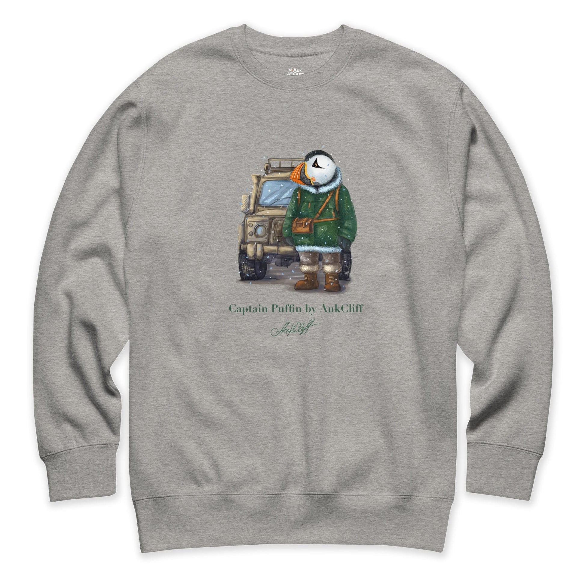 AukCliff Captain Puffin Sweatshirt Carbon Grey / S Captain Puffin™ Polar Explorer Sweatshirt
