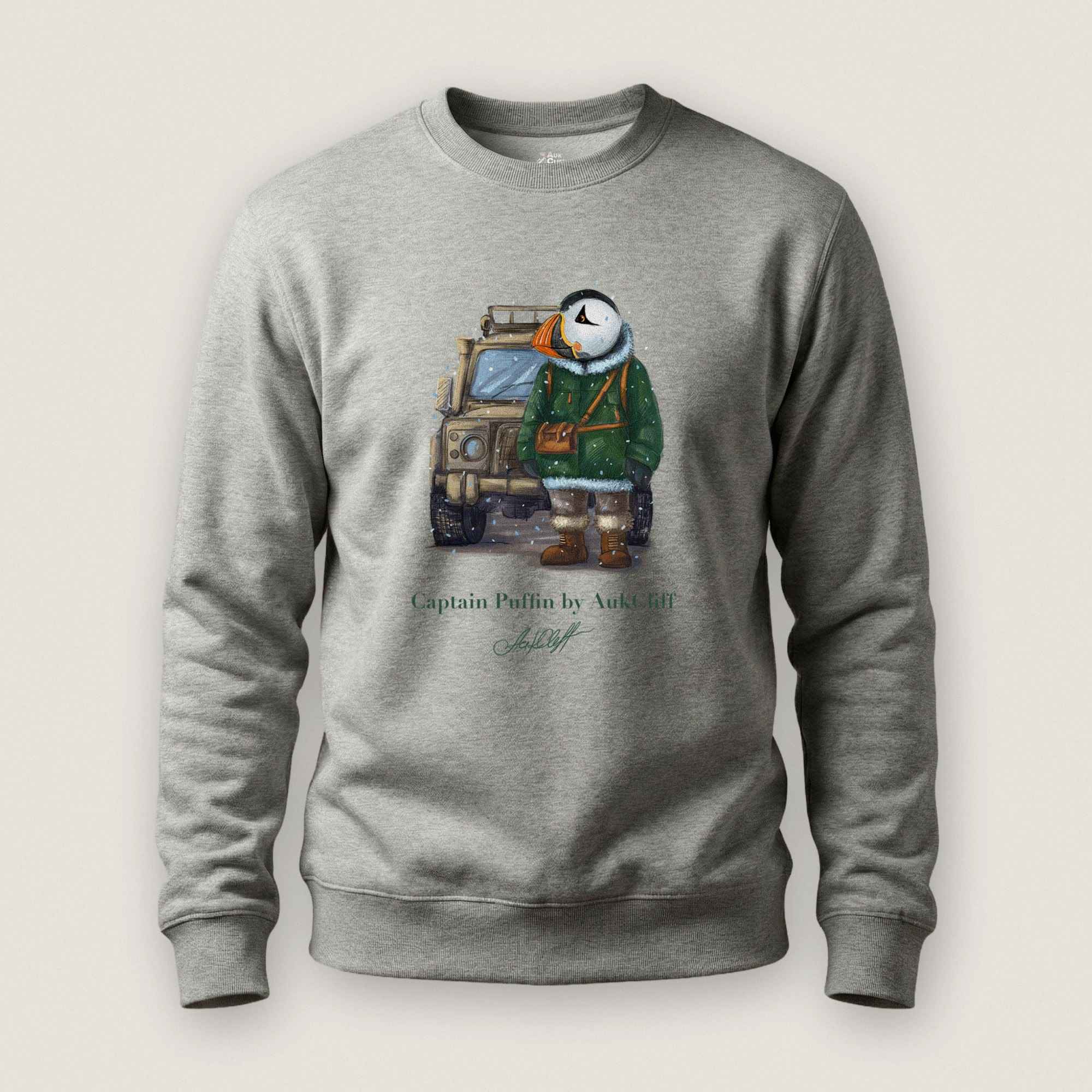 AukCliff Captain Puffin Sweatshirt Carbon Grey / S Captain Puffin™ Polar Explorer Sweatshirt
