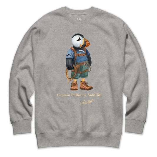 AukCliff Captain Puffin Sweatshirt Carbon Grey / S Captain Puffin™ Rock Climber Sweatshirt