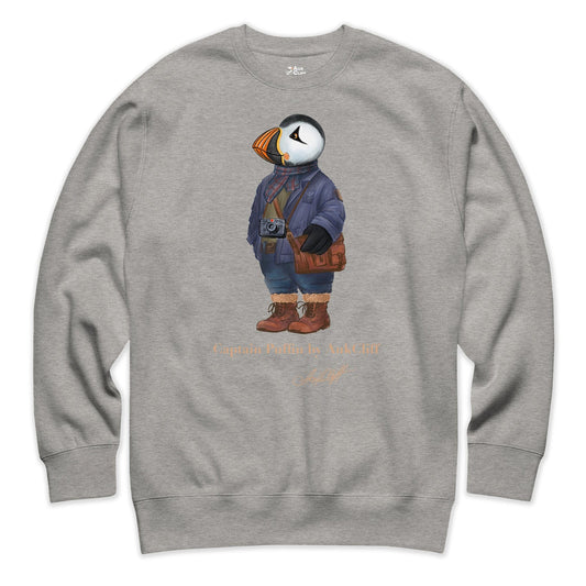 AukCliff Captain Puffin Sweatshirt Carbon Grey / S Captain Puffin™ Street Photographer Sweatshirt