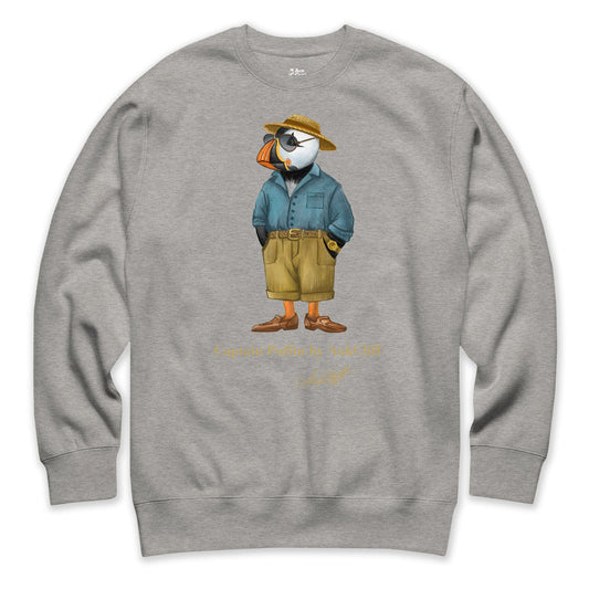 AukCliff Captain Puffin Sweatshirt Carbon Grey / S Captain Puffin “Summer Scout” Sweatshirt