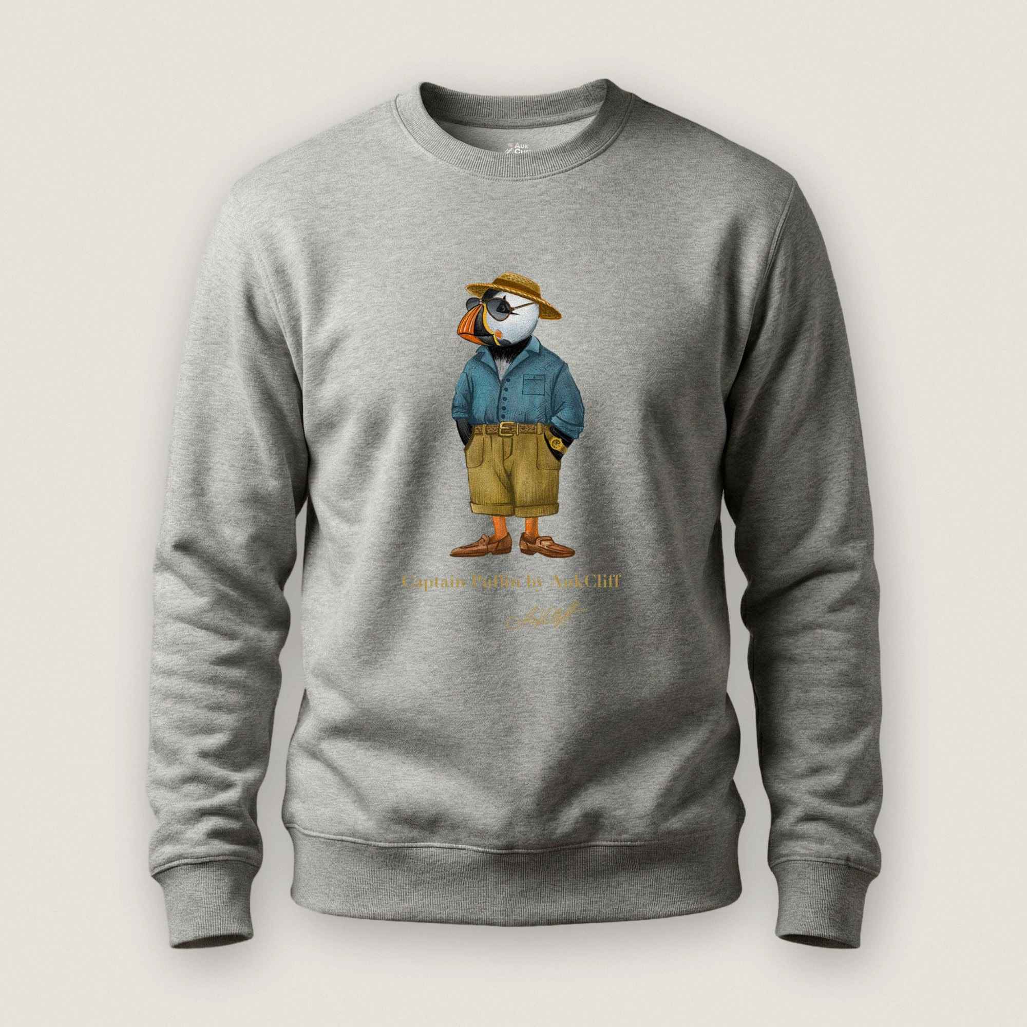 AukCliff Captain Puffin Sweatshirt Carbon Grey / S Captain Puffin™ “Summer Scout” Sweatshirt