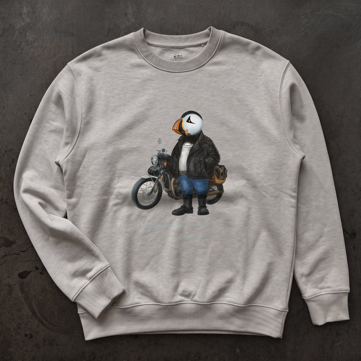 AukCliff Captain Puffin Sweatshirt Carbon Grey / S Captain Puffin™ “The Café Racer” Sweatshirt
