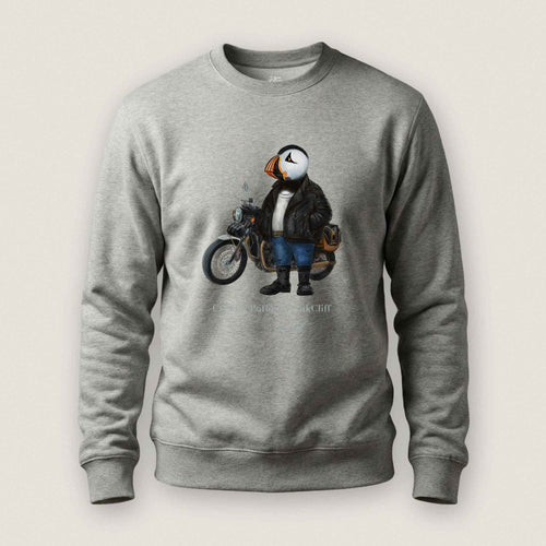 AukCliff Captain Puffin Sweatshirt Carbon Grey / S Captain Puffin™ “The Café Racer” Sweatshirt