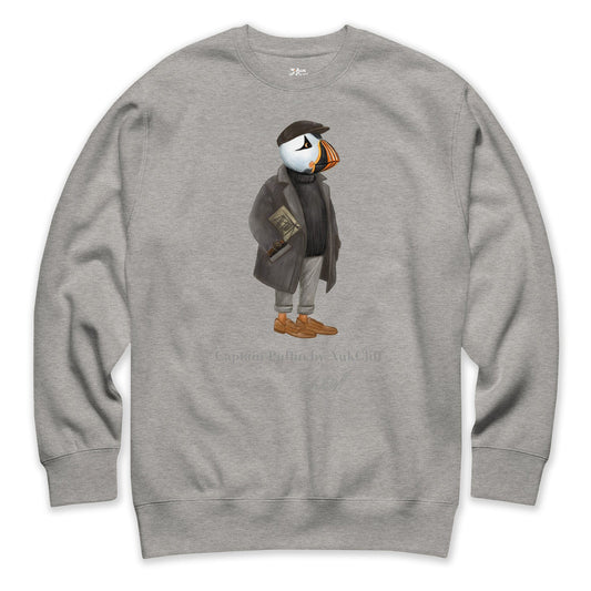 AukCliff Captain Puffin Sweatshirt Carbon Grey / S Captain Puffin™ “The Curator” Sweatshirt