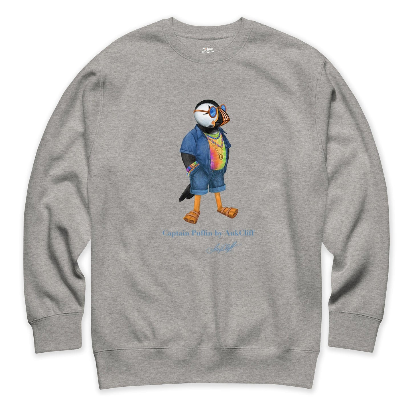 AukCliff Captain Puffin Sweatshirt Carbon Grey / S Captain Puffin™ “The Festival Wanderer” Sweatshirt
