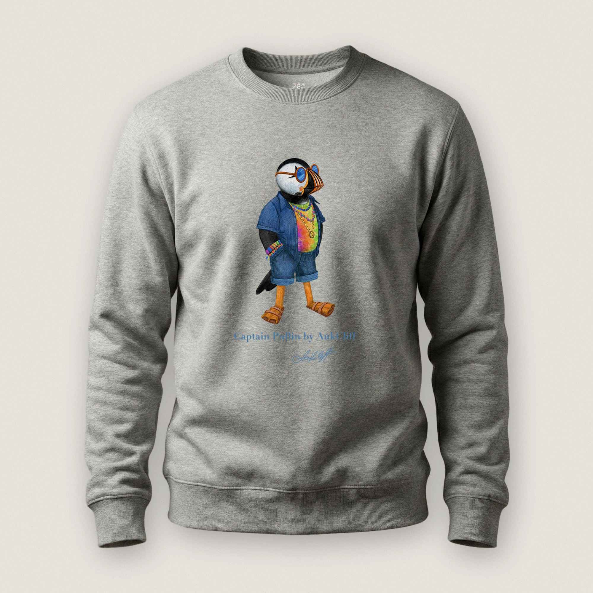 AukCliff Captain Puffin Sweatshirt Carbon Grey / S Captain Puffin™ “The Festival Wanderer” Sweatshirt