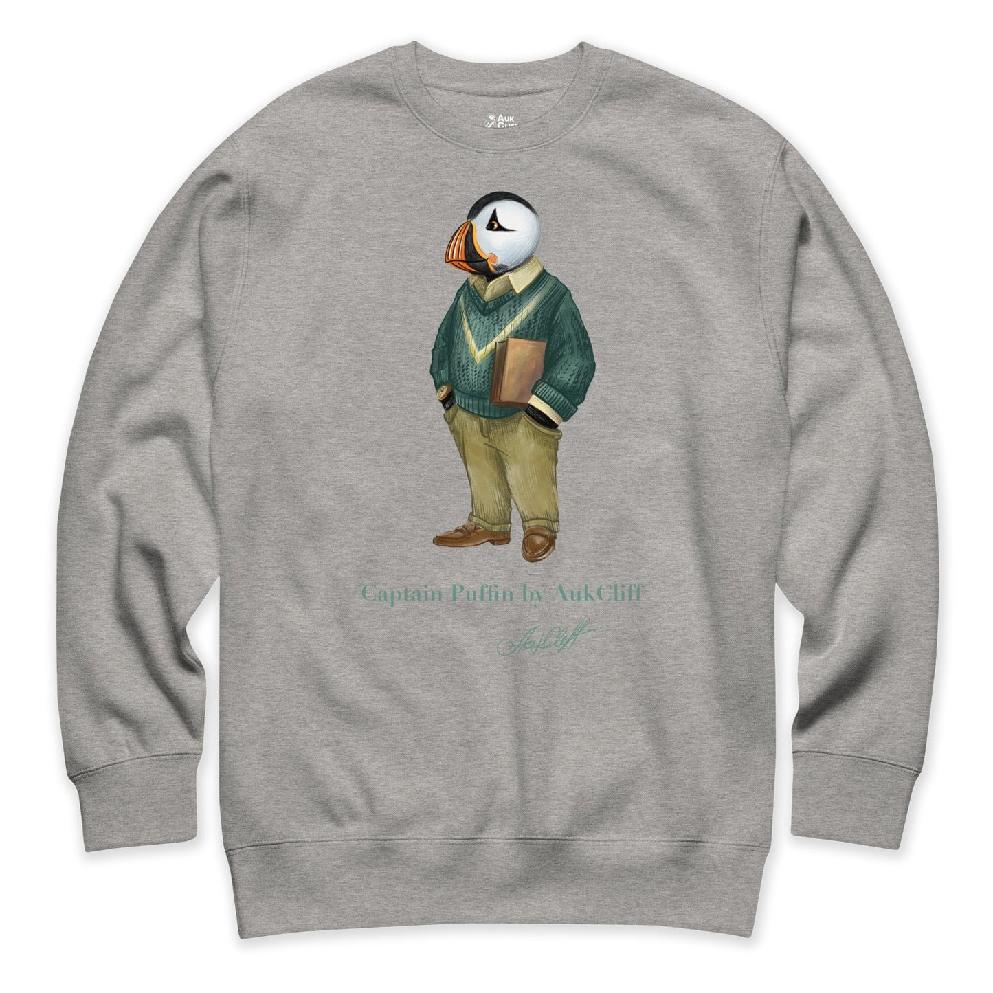 AukCliff Captain Puffin Sweatshirt Carbon Grey / S Captain Puffin™ “The Ivy League” Sweatshirt