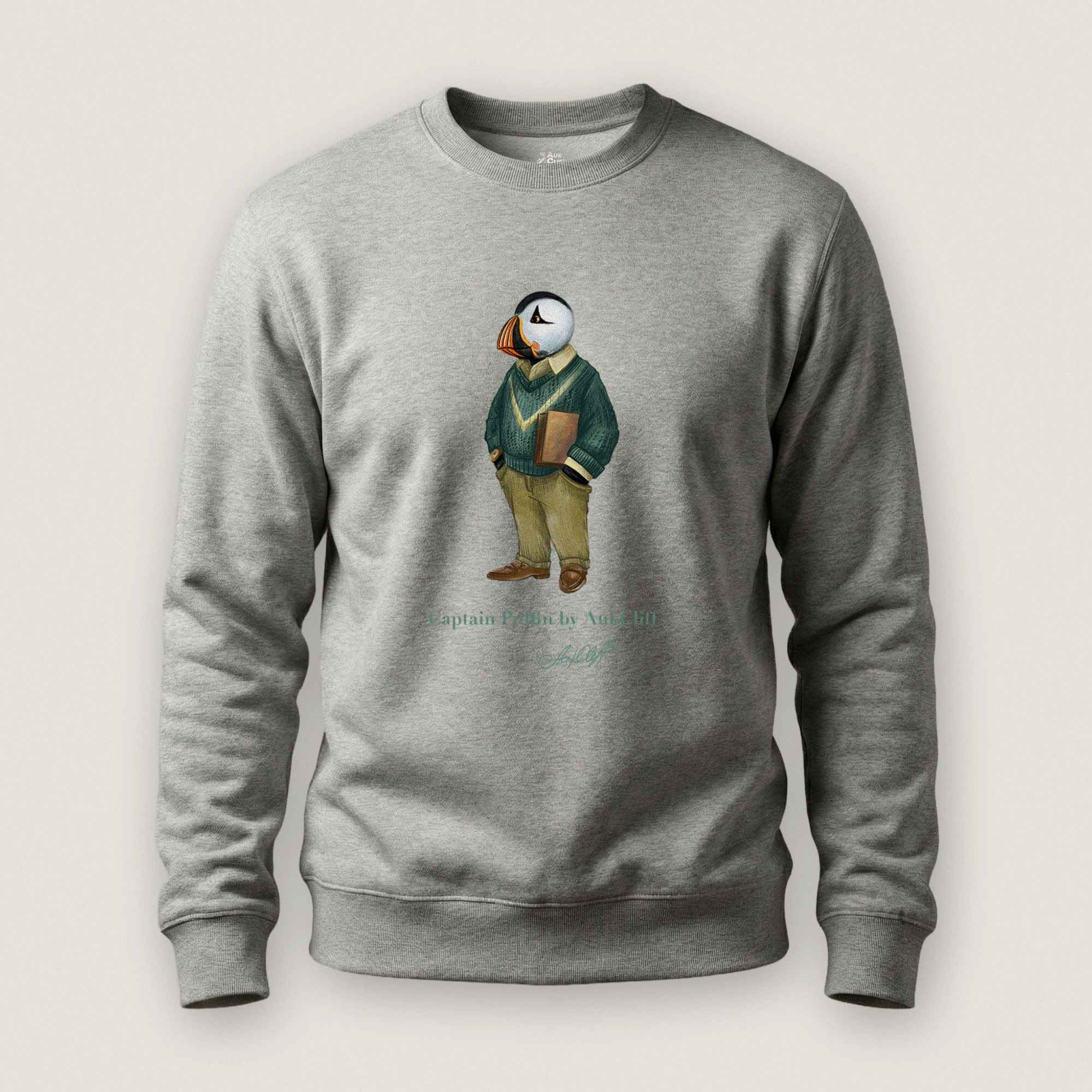 AukCliff Captain Puffin Sweatshirt Carbon Grey / S Captain Puffin™ “The Ivy League” Sweatshirt