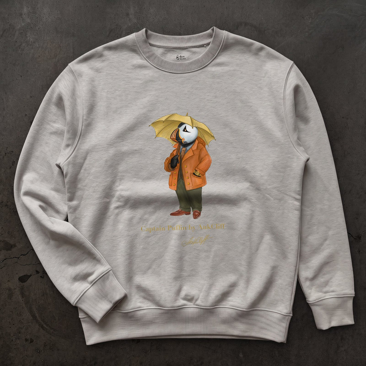 AukCliff Captain Puffin Sweatshirt Carbon Grey / S Captain Puffin™ “The Spring Wanderer” Sweatshirt