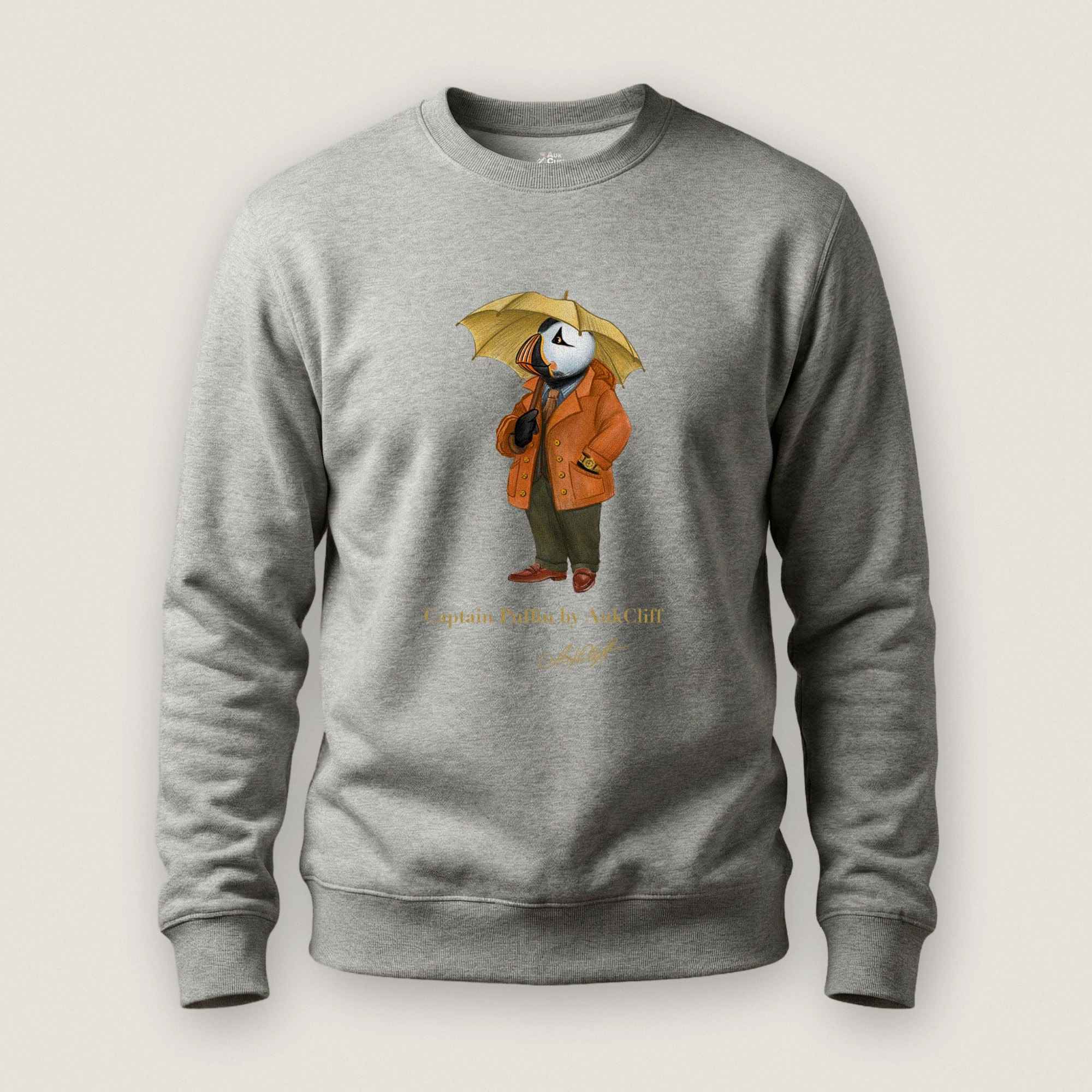 AukCliff Captain Puffin Sweatshirt Carbon Grey / S Captain Puffin™ “The Spring Wanderer” Sweatshirt